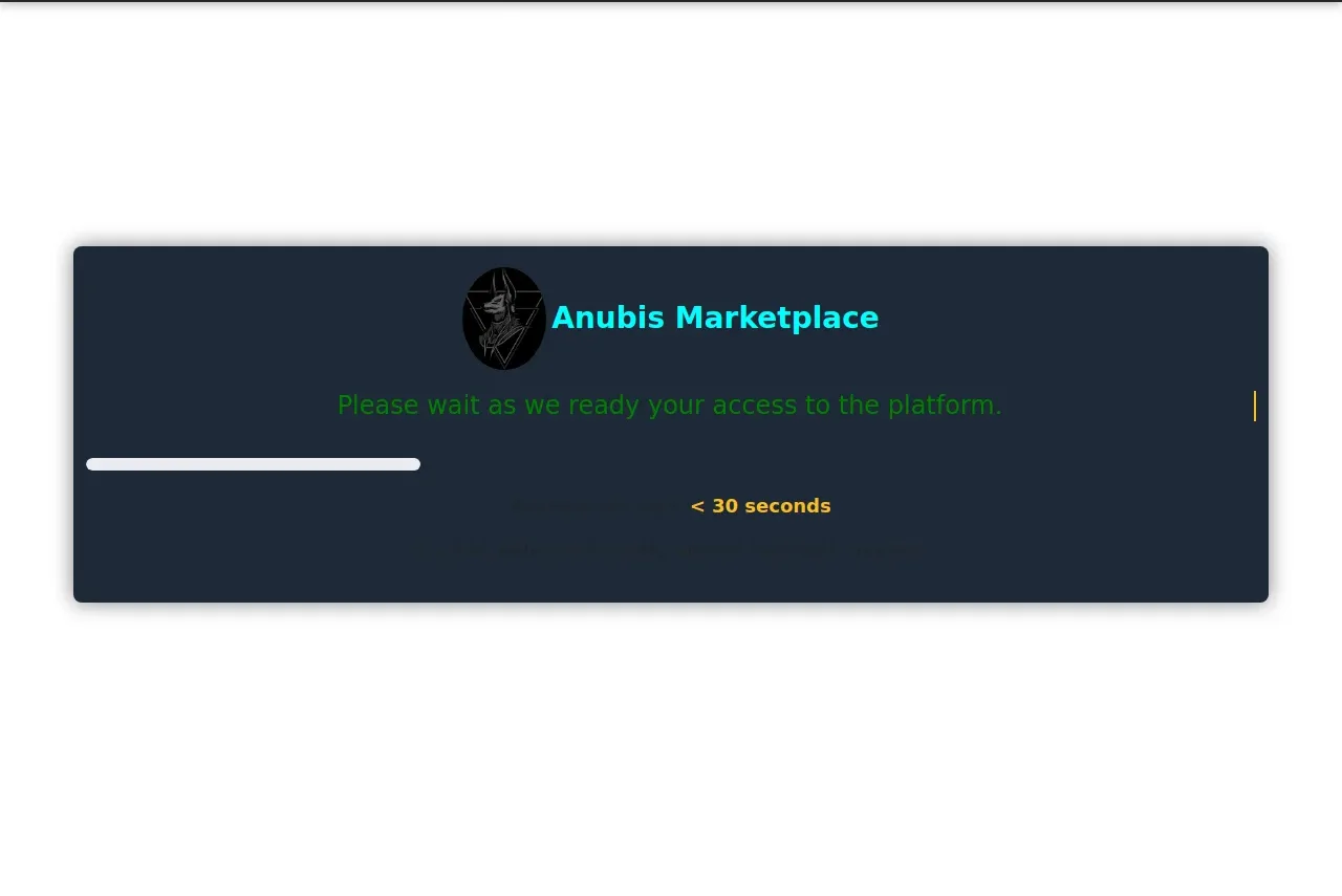 Anubis darknet market captcha page with Jabber notifications and built-in crypto exchange