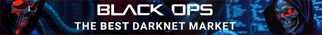 BlackOps darknet market banner &mdash; Monero-only privacy marketplace with worldwide shipping