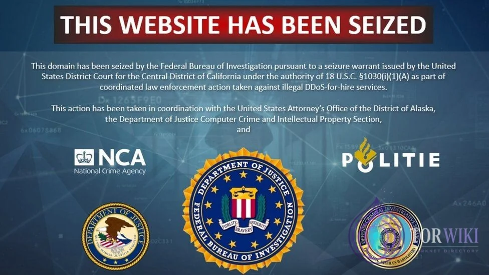 FBI darknet market seizure banner &mdash; This Website Has Been Seized federal law enforcement notice