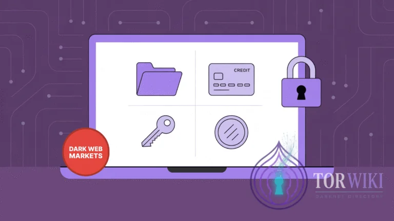 Top dark web markets directory displayed on laptop &mdash; Torzon Market listings interface