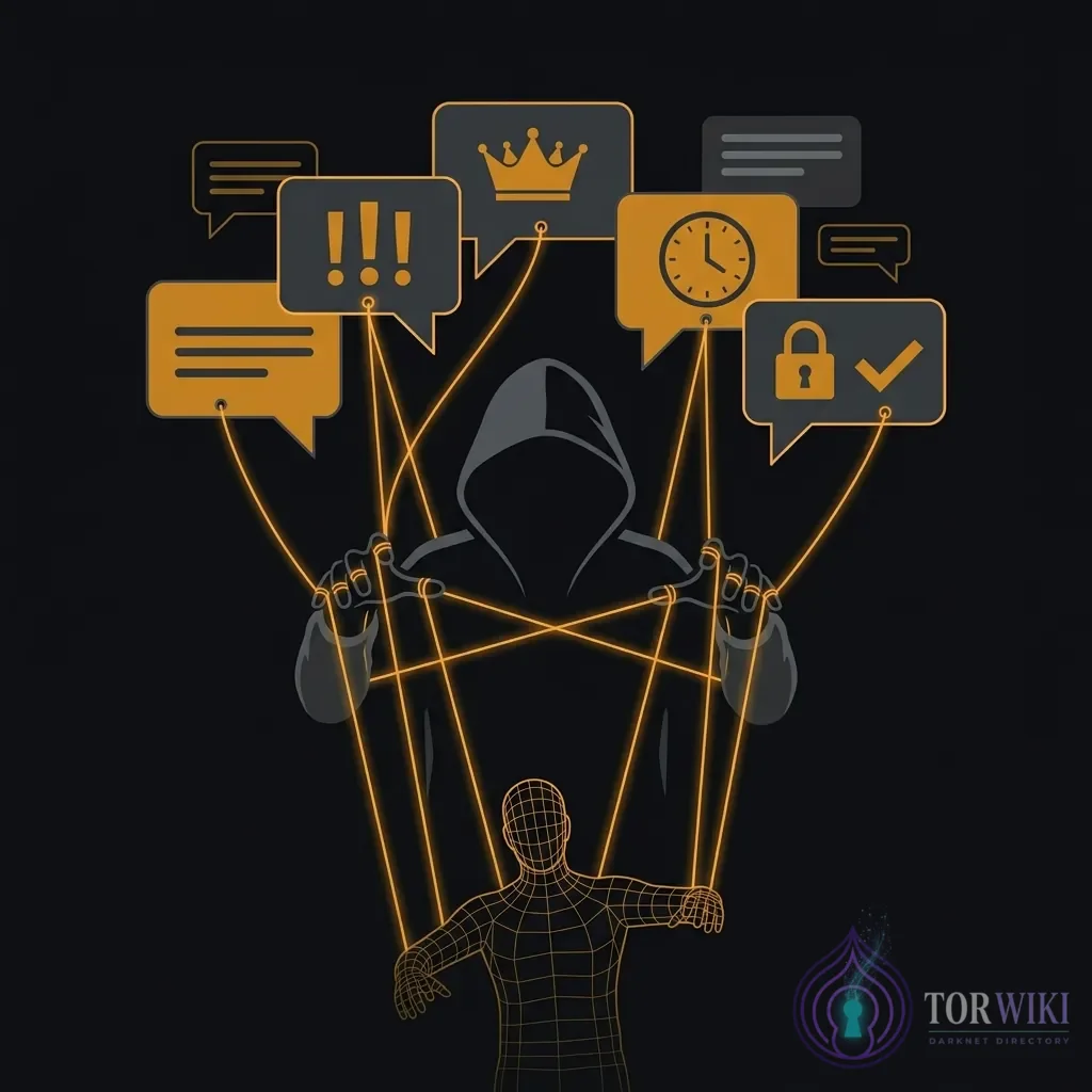 Social engineering attacks on dark web &mdash; impersonation and urgency tactics