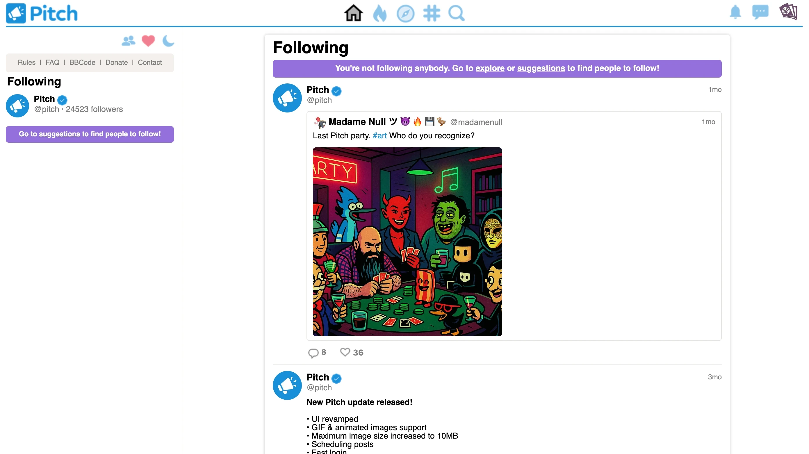 Pitch darknet forum homepage &mdash; dark web social media platform for vendor intelligence and advanced OPSEC discussion